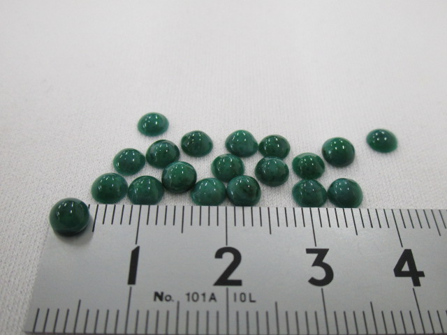 濃いヒスイガラス加工