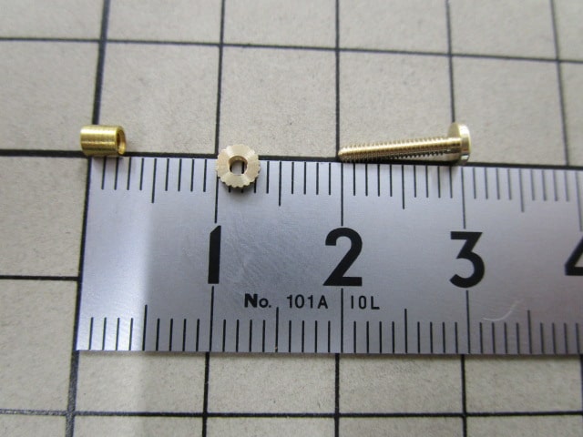 再製作したイヤリング金具