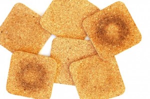 汚れたコルクコースター