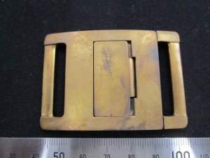 真鍮でできたバックル