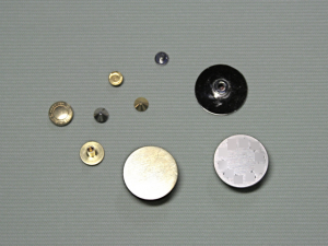 真鍮製ホック、リベット